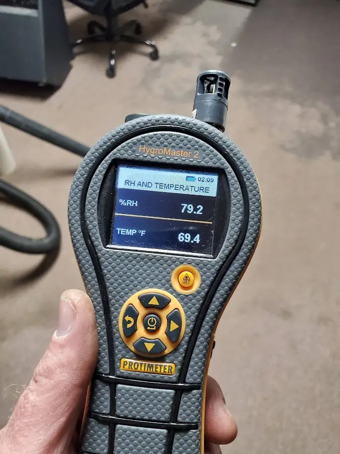 Moisture meter humidity assessment for Fire & Smoke Damage Restoration in Galloway